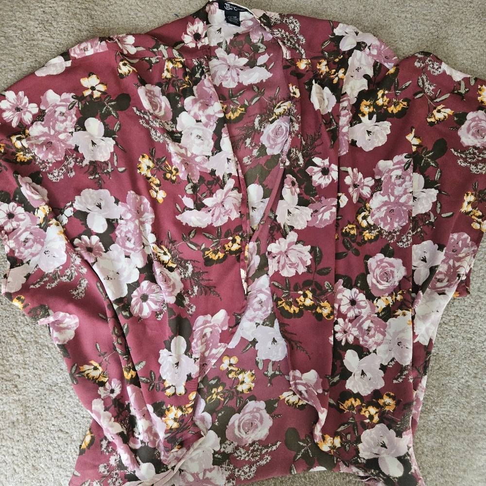 Miss Chievous Pink Floral Blouse